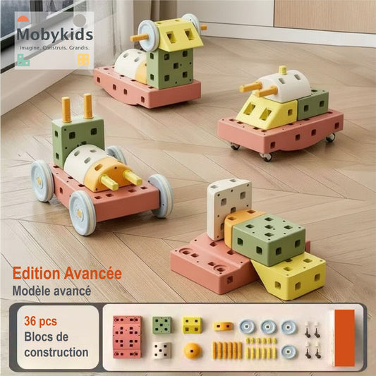 Mobykids® – Pack 36 Blocs Edition avancée | L’équilibre parfait entre liberté et imagination